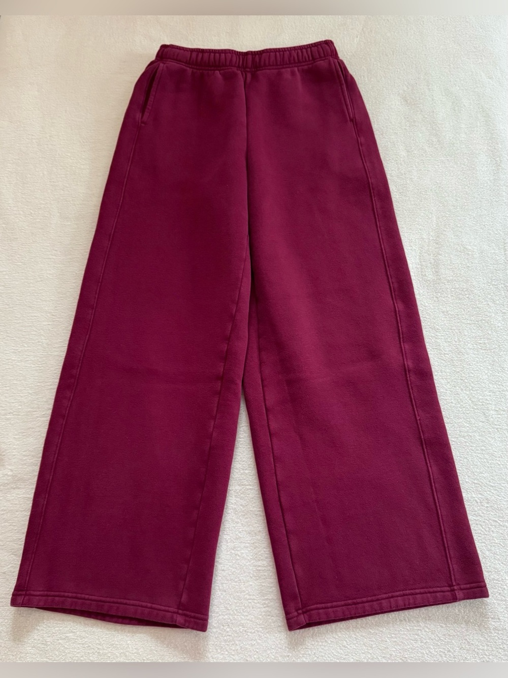 OFFLINE By Aerie Cloud Fleece Trouser Xs Short Deep Cherry Red